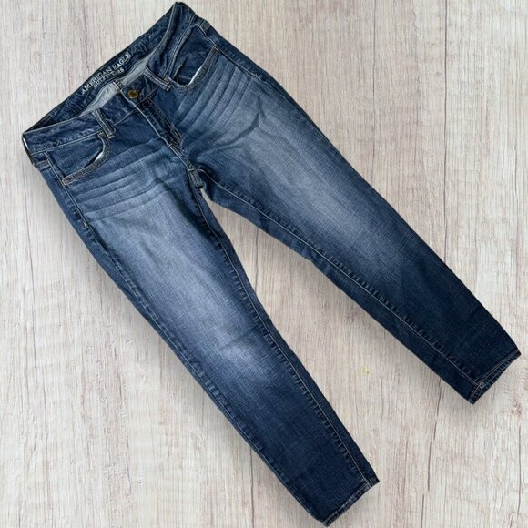 AMERICAN EAGLE OUTFITTERS Super Stretch Jeggings Denim Jeans Women's 6 - Picture 1 of 8